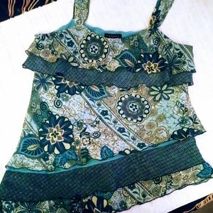 Dressy turquoise blouse